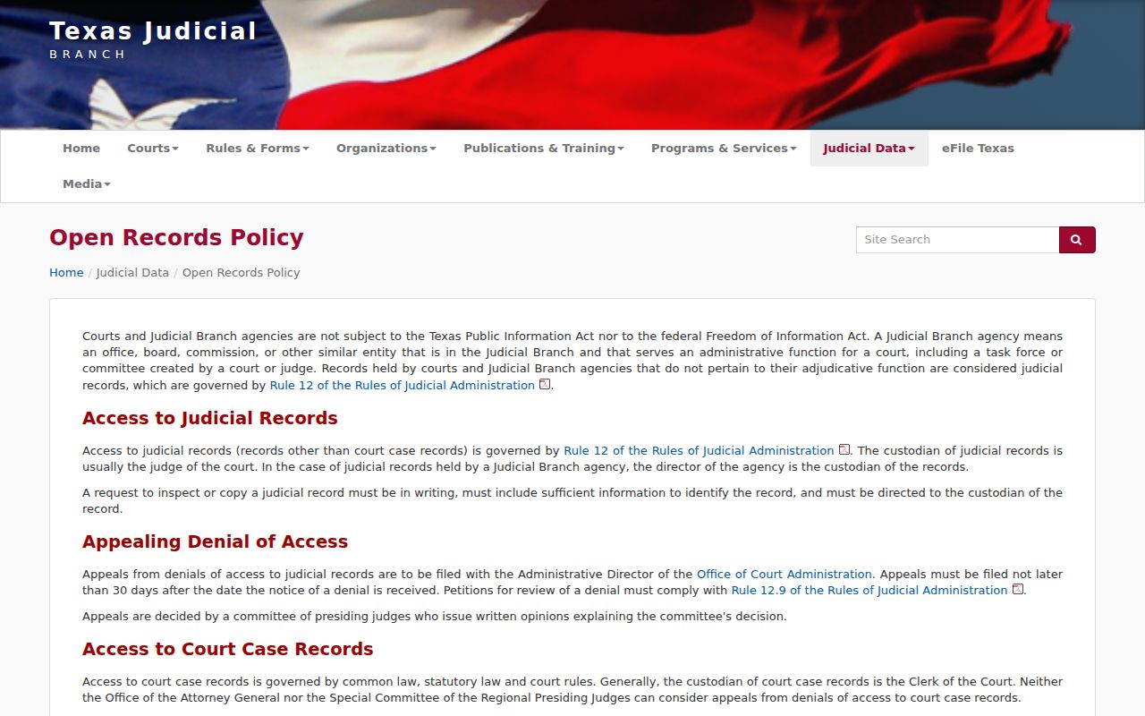 Cottle County warrant record access under the Texas OCA open-records policy